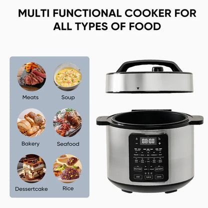 MyDepot Electric Pressure Cooker Upgraded 12-in-1 Multi-Function Cooker