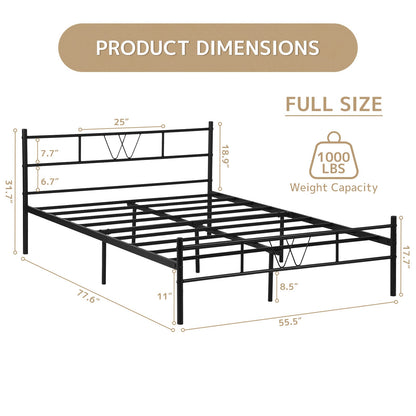 MyDepot Bed Frame with Headboard