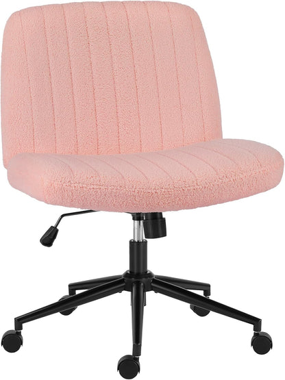 MyDepot Office Chair Adjustable Height Ergonomic Wide Seat Armless Desk Chair with Wheels