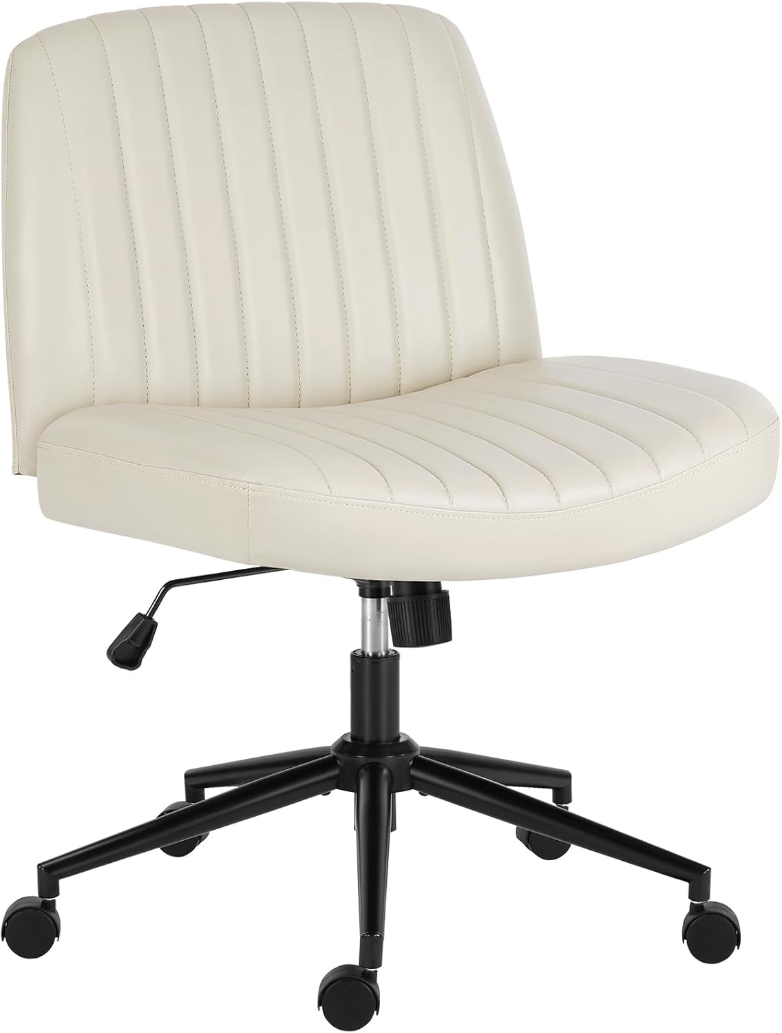 MyDepot Office Chair Adjustable Height Ergonomic Wide Seat Armless Desk Chair with Wheels