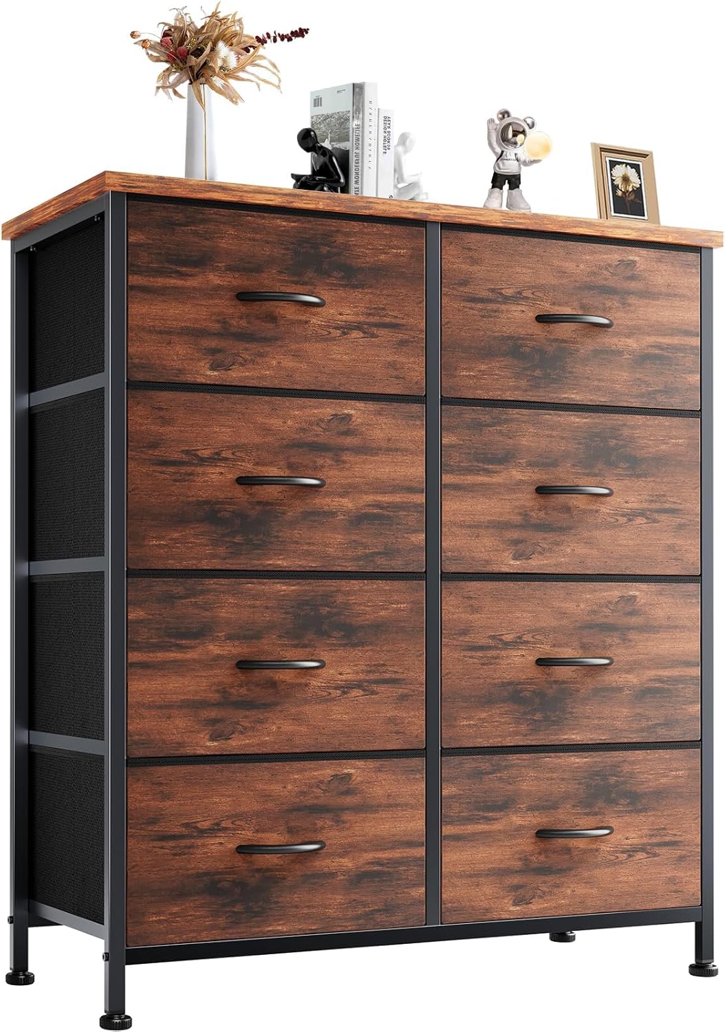 My Depot Bedroom Dresser with 8 Fabric Drawers for Clothing, Wardrobe, Children's Room