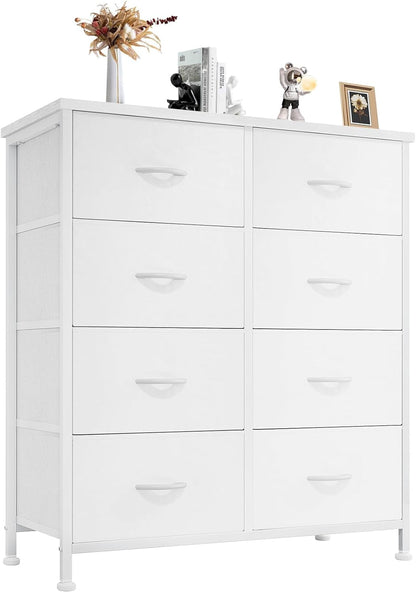 My Depot Bedroom Dresser with 8 Fabric Drawers for Clothing, Wardrobe, Children's Room