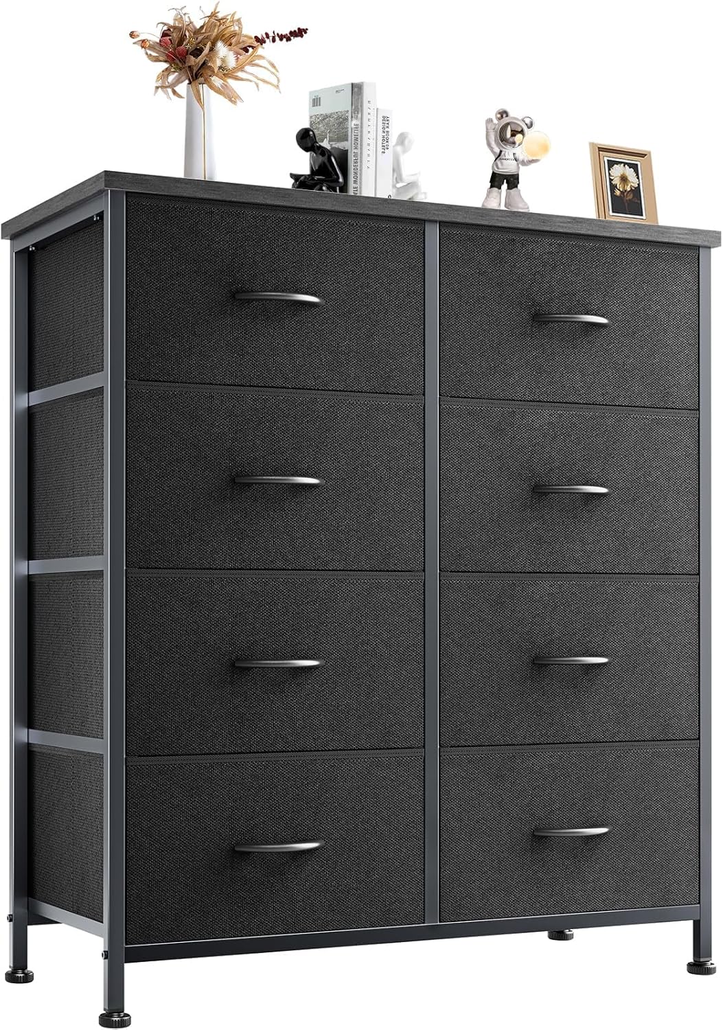 My Depot Bedroom Dresser with 8 Fabric Drawers for Clothing, Wardrobe, Children's Room