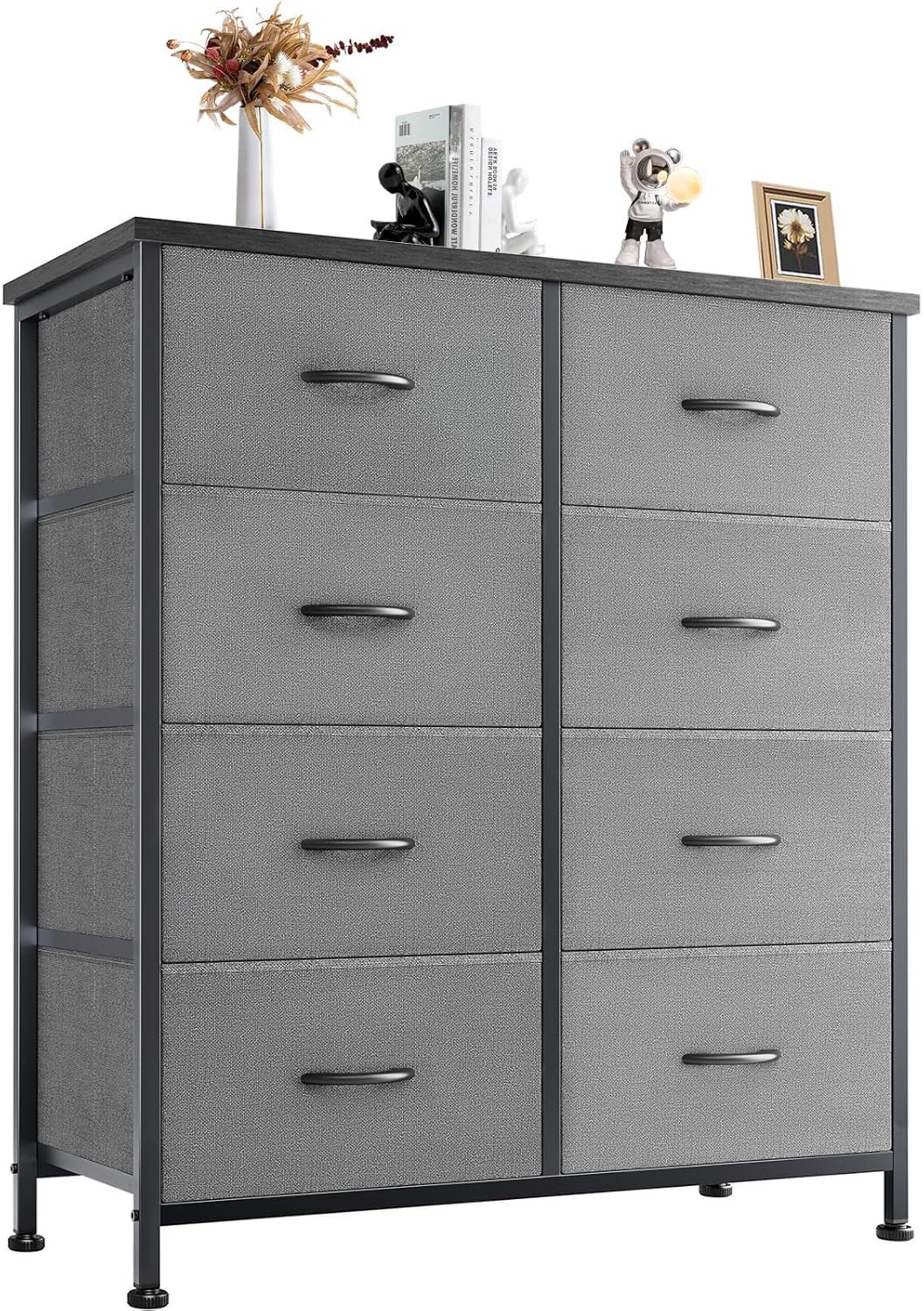 My Depot Bedroom Dresser with 8 Fabric Drawers for Clothing, Wardrobe, Children's Room