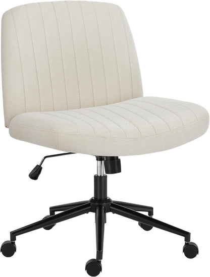 MyDepot Office Chair Adjustable Height Ergonomic Wide Seat Armless Desk Chair with Wheels