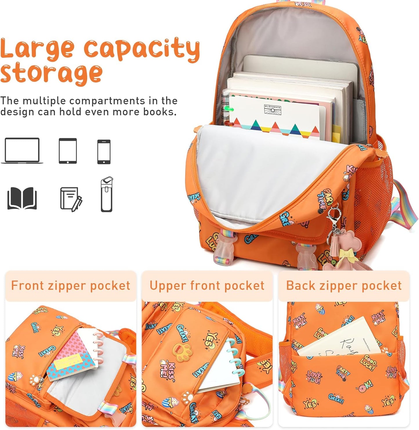 MyDepot Backpack for School Suitable Ages 6-8 Kids