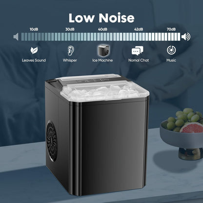 Nestov Ice Maker Self-Cleaning Portable Comes with Ice Scoop Suitable for Countertop