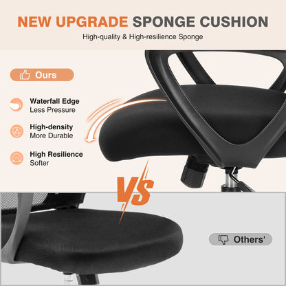 MyDepot Ergonomic Office Mesh Chair with Fixed Armrest