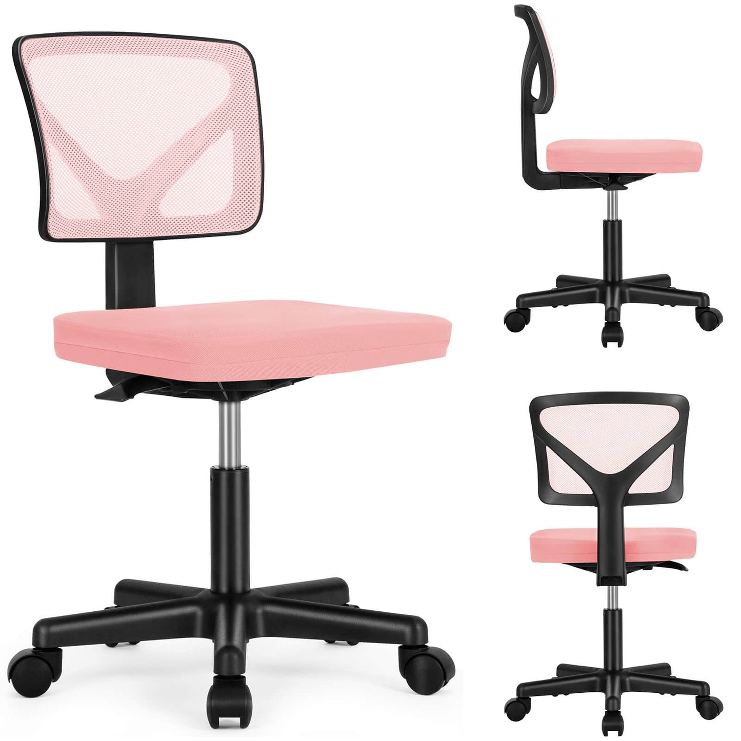 MyDepot Armless Mesh Office Chair Ergonomic Computer Desk Chair 6 Colors