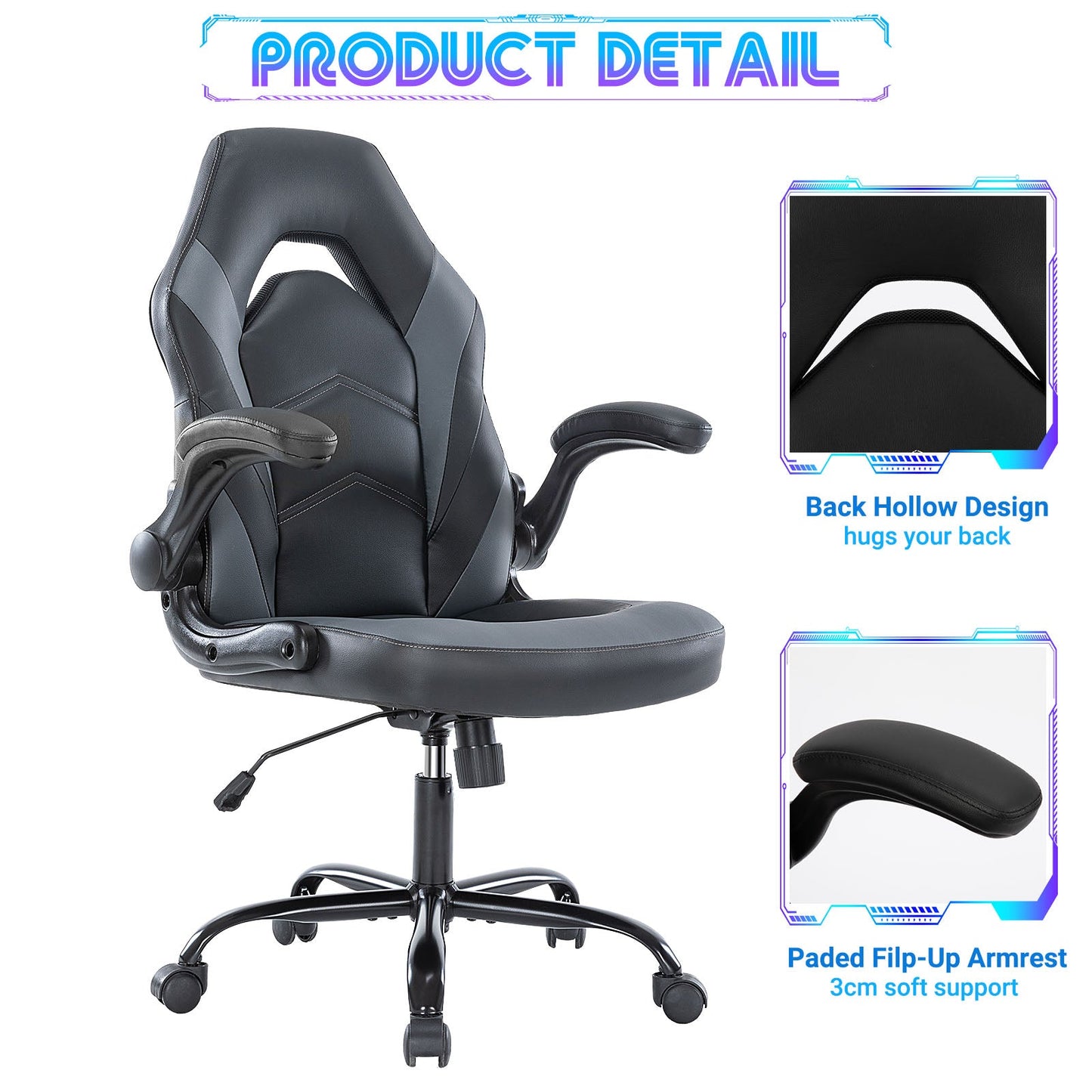 MyDepot Gaming Reclining High-Back Ergonomic Chair