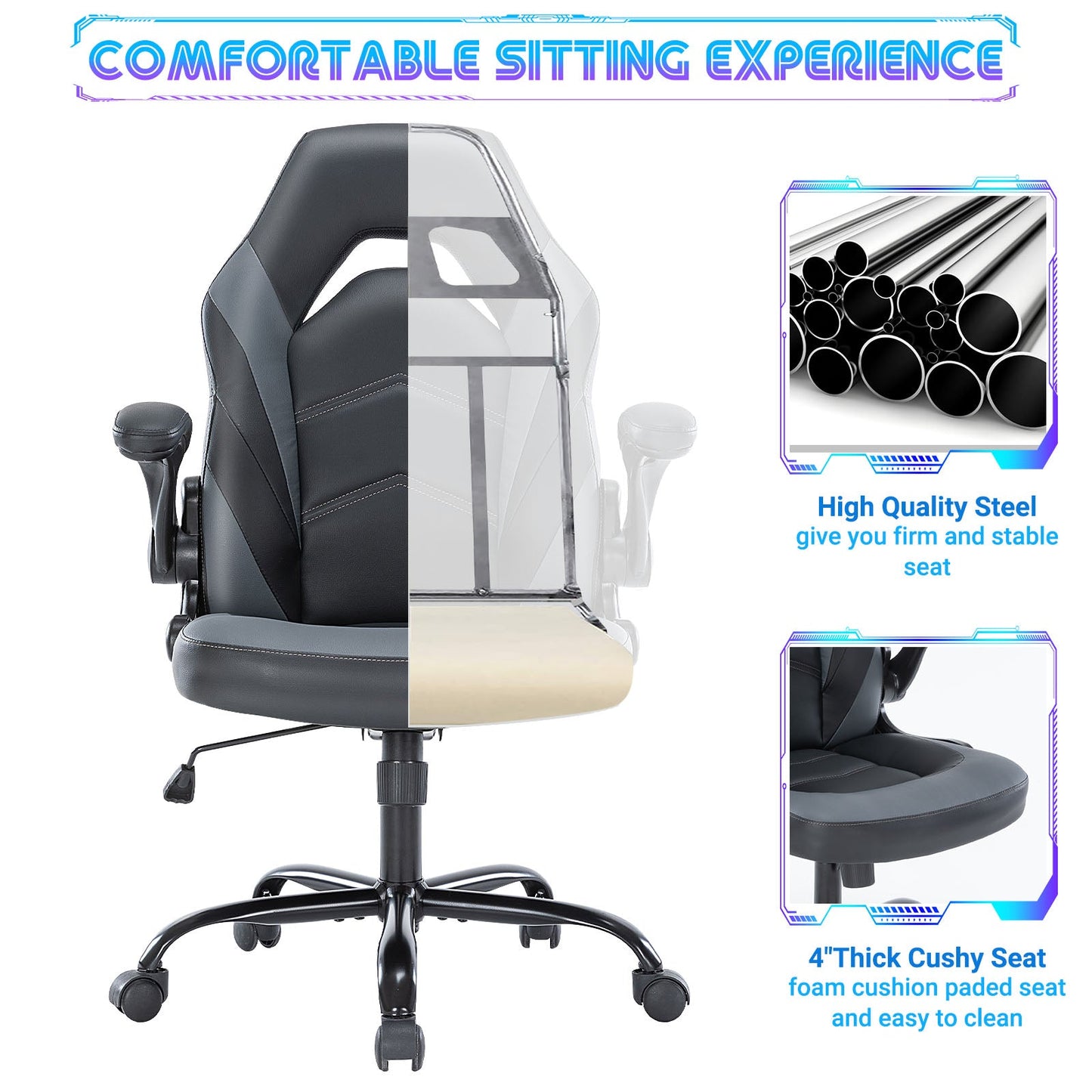 MyDepot Gaming Reclining High-Back Ergonomic Chair