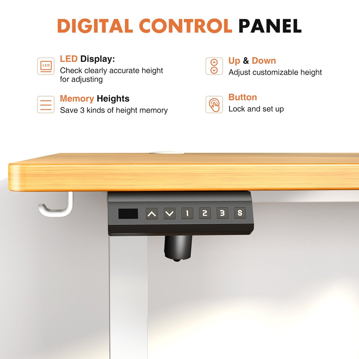 MyDepot Ergonomic Height Adjustable Table Workstation