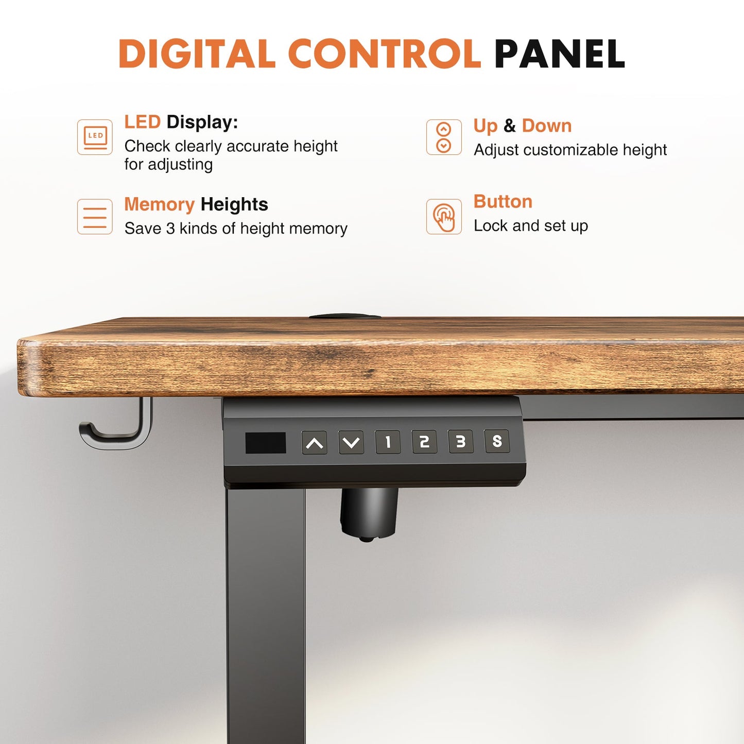 MyDepot Ergonomic Height Adjustable Table Workstation