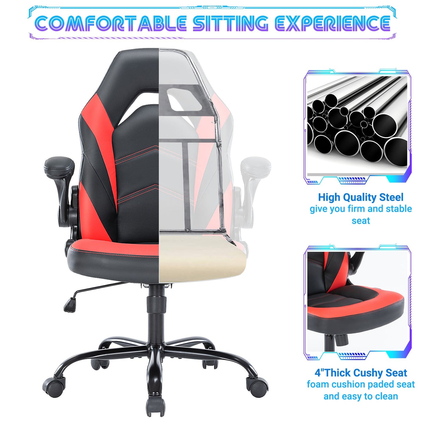 MyDepot Gaming Reclining High-Back Ergonomic Chair