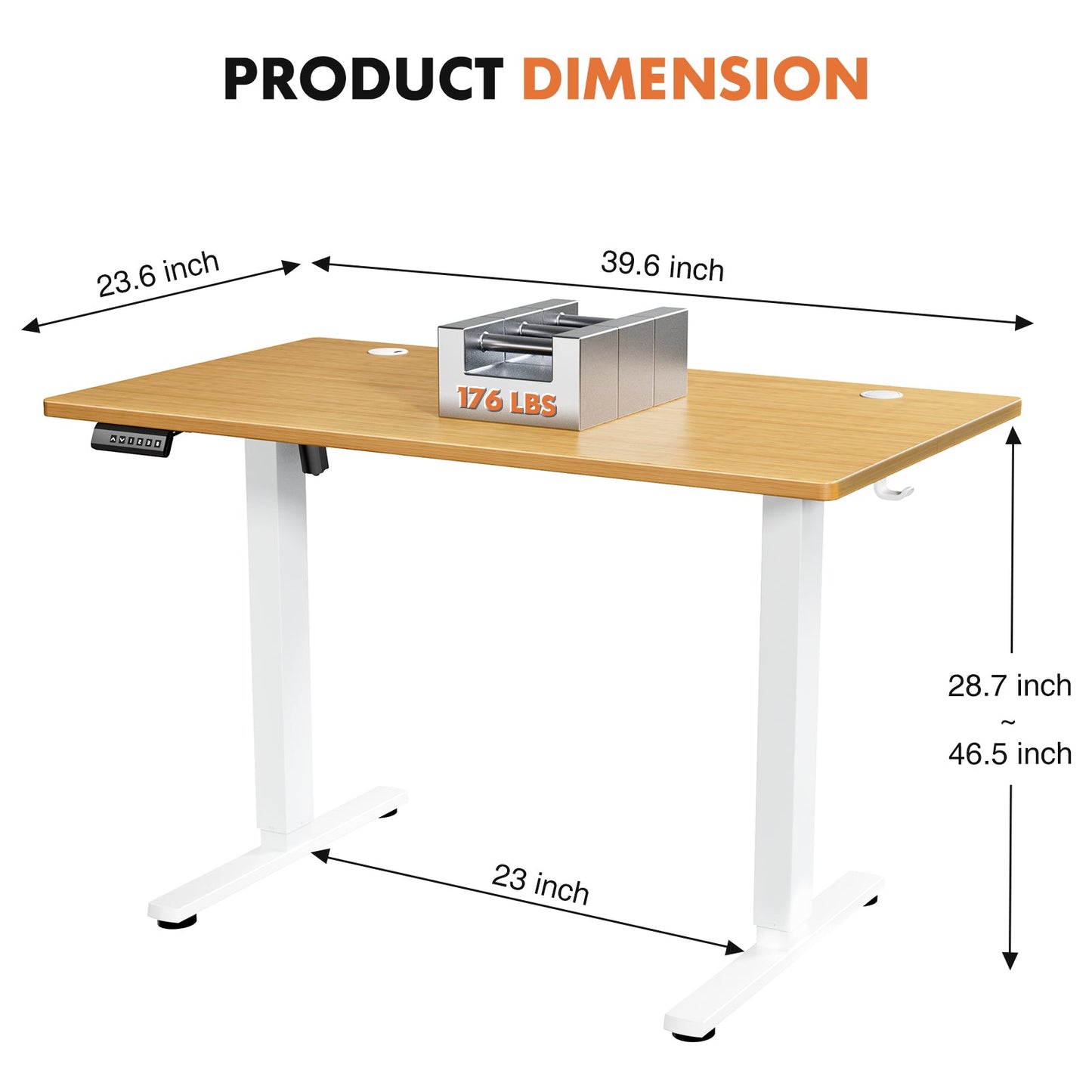 MyDepot Ergonomic Height Adjustable Table Workstation