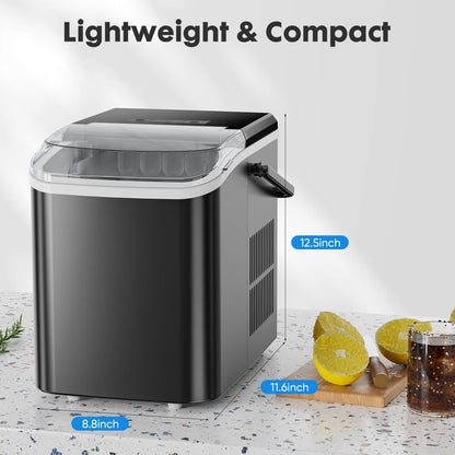 Icemaker Machine, Self Cleaning, Quiet for Countertop