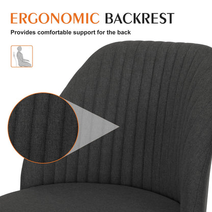 MyDepot Adjustable Rolling Home or Office Armless Desk Chair