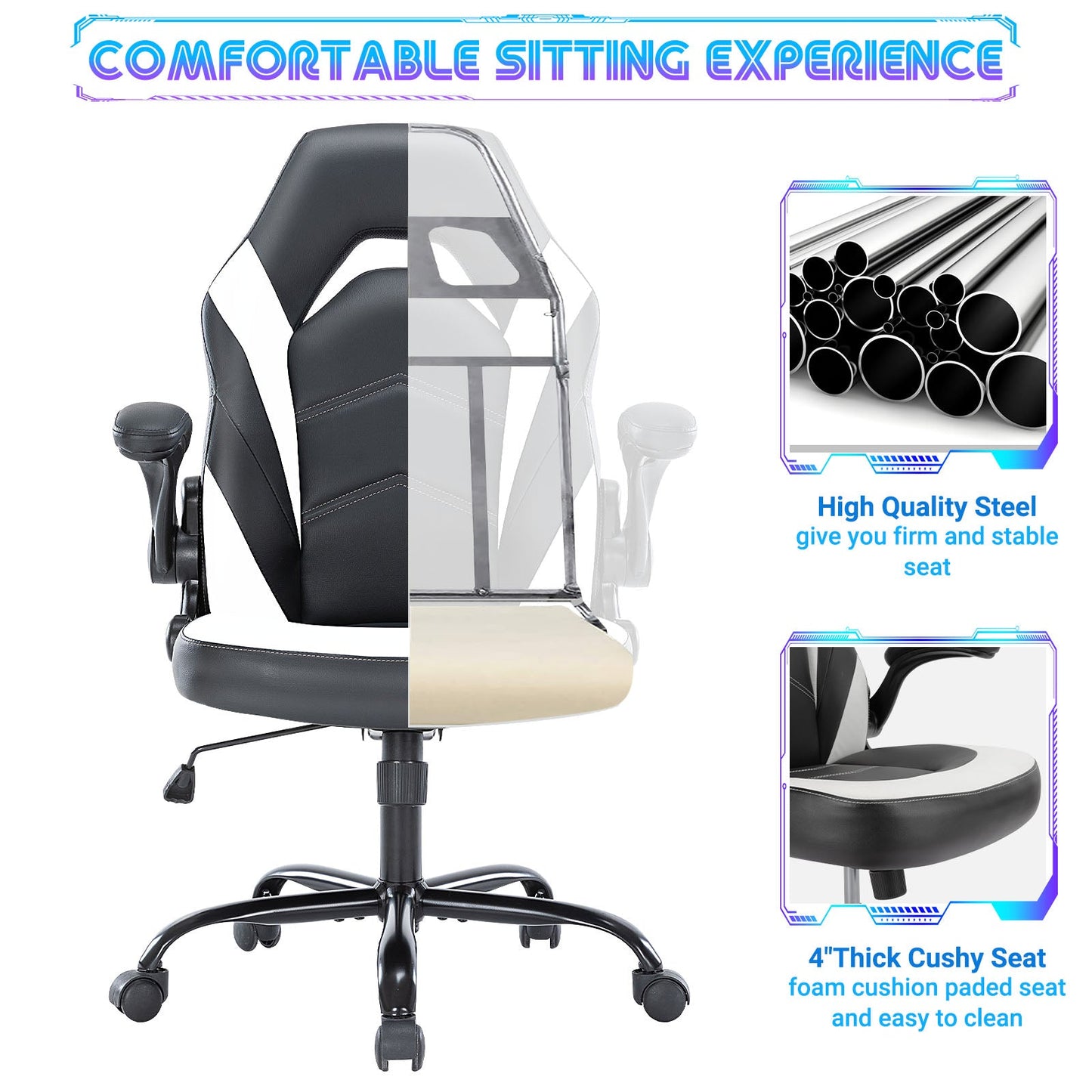 MyDepot Gaming Reclining High-Back Ergonomic Chair