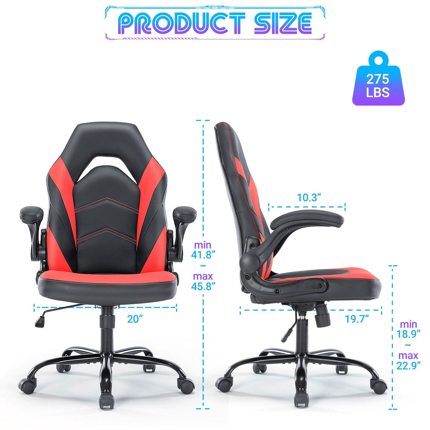 MyDepot Gaming Reclining High-Back Ergonomic Chair