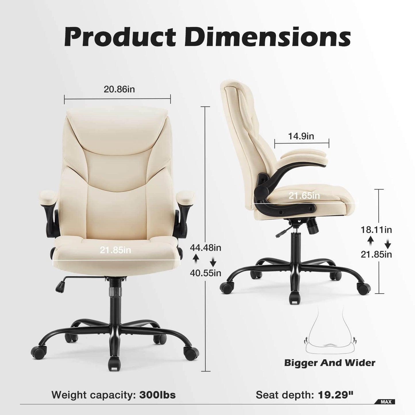 MyDepot Ergonomic Big and Tall High Back Executive Chair