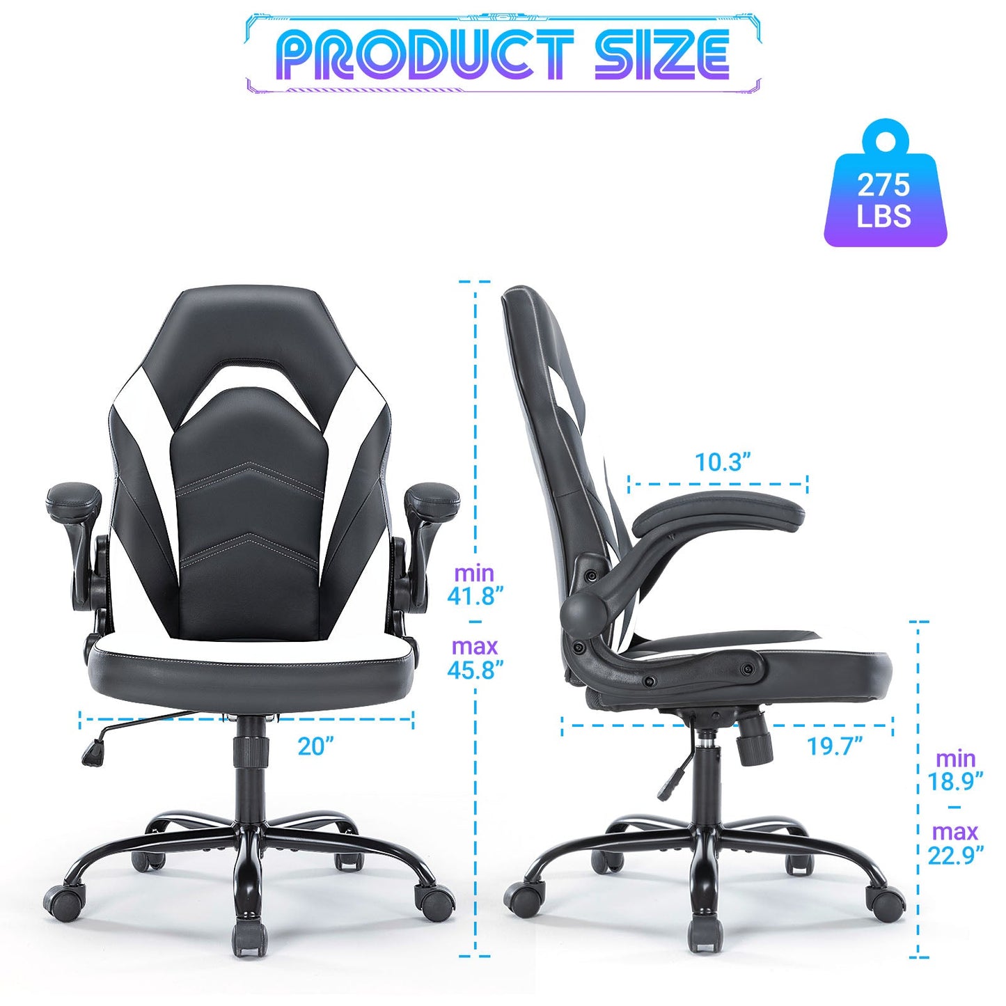 MyDepot Gaming Reclining High-Back Ergonomic Chair