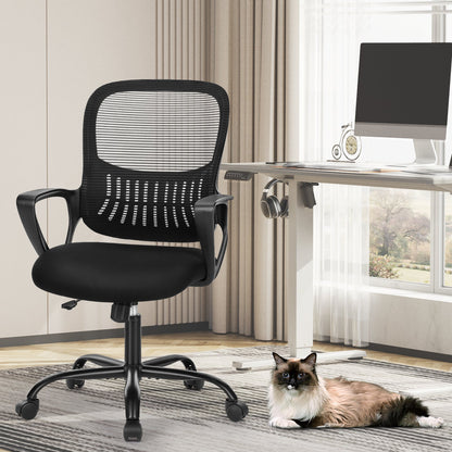 MyDepot Ergonomic Office Mesh Chair with Fixed Armrest